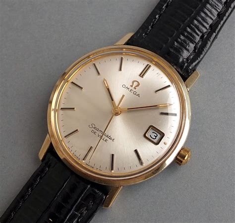 omega vintage watch gold|vintage omega solid gold watch.